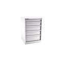 Champion Tool Storage Modular Tool Cabinet, 5 Drawer, Light Gray, Steel, 28 in W x 28-1/2 in D x 41-3/4 in H S18000501ILCFTB-LG